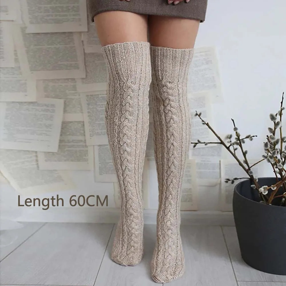 The Alpine Cable-Knit Thigh Highs