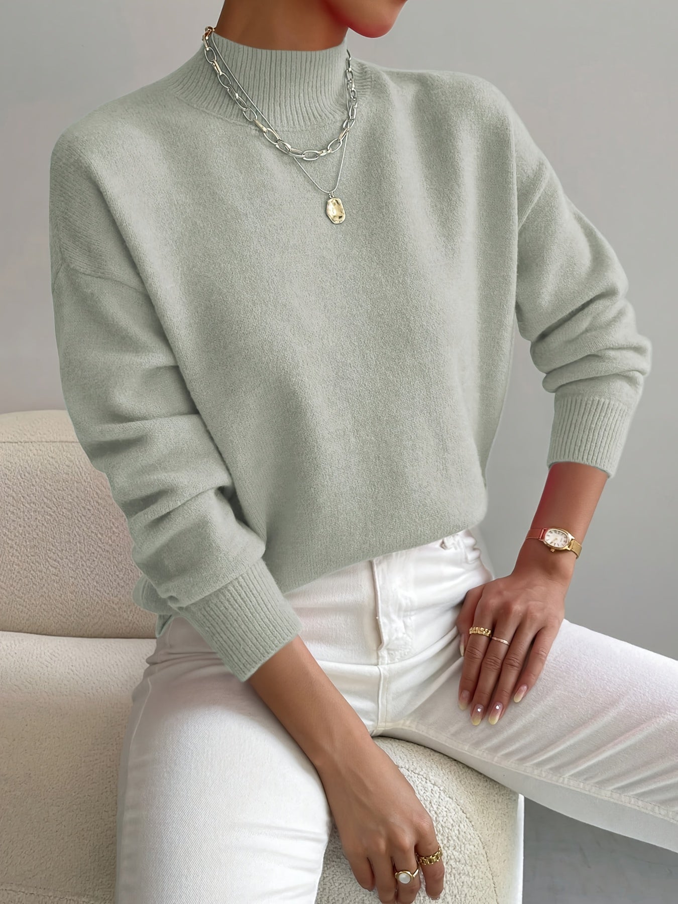 The Sage Cloud Knit Jumper